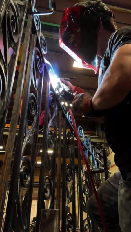 On-site railing welding
