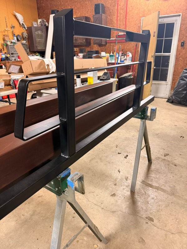 Railing fabrication in the shop