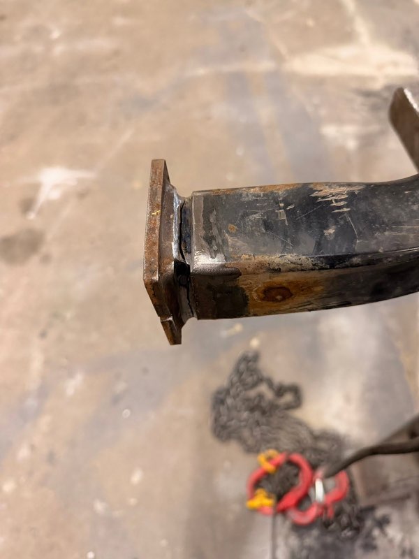Receiver hitch welding repair