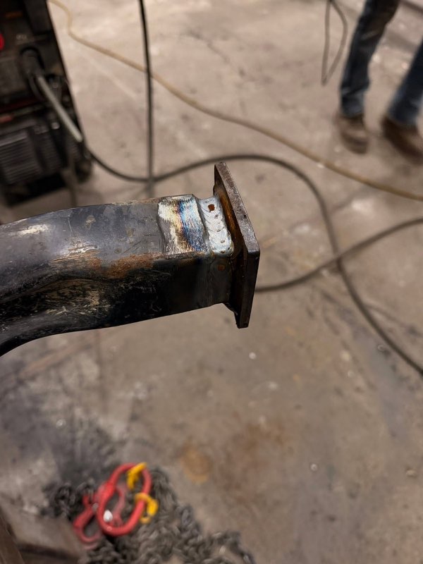 Trailer hitch welding repair